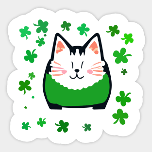 on St. Patrick’s Day bird bag Sticker